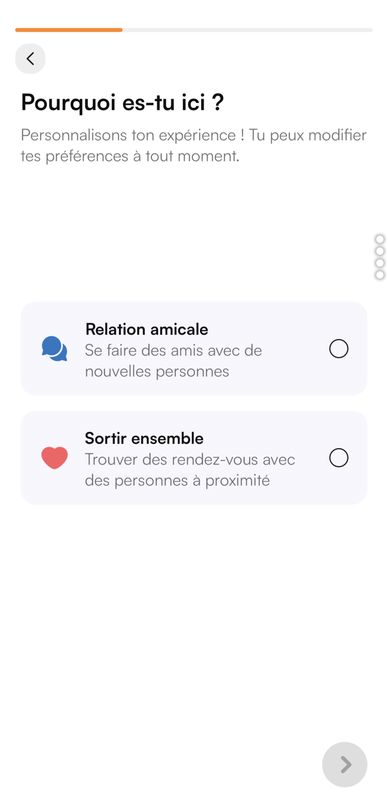 fromulaire inscription jaumo app
